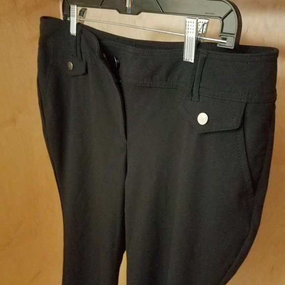 Black Stretch Pants Size 16P - Picture 1 of 3